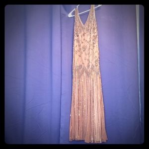 Chocolate brown flapper style cocktail dress